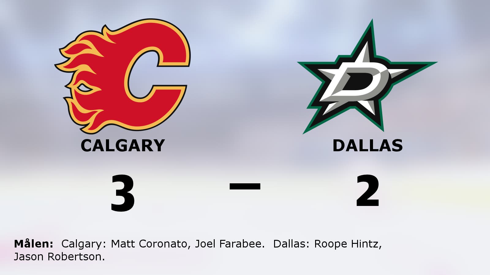 Straffar avgjorde när Calgary vann mot Dallas