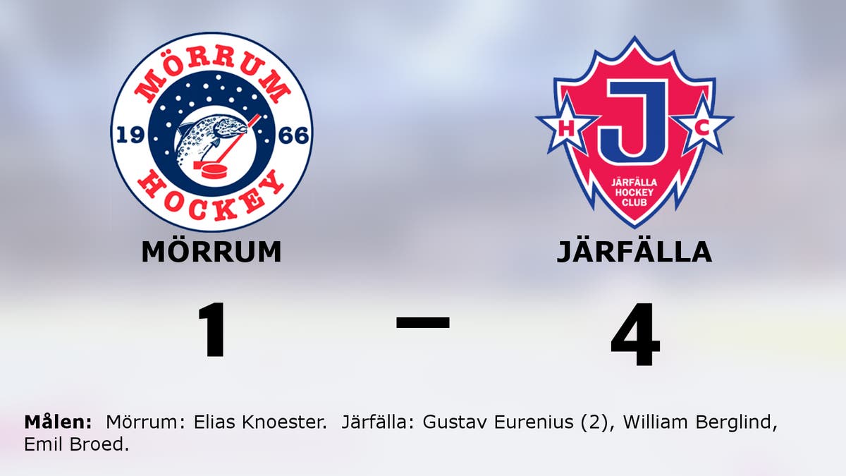 Gustav Eurenius i form när Järfälla vann mot Mörrum
