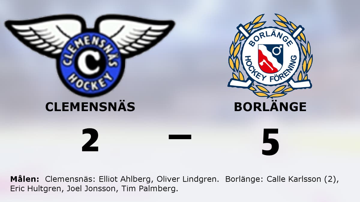 Fem raka segrar för Borlänge – efter 5–2 mot Clemensnäs