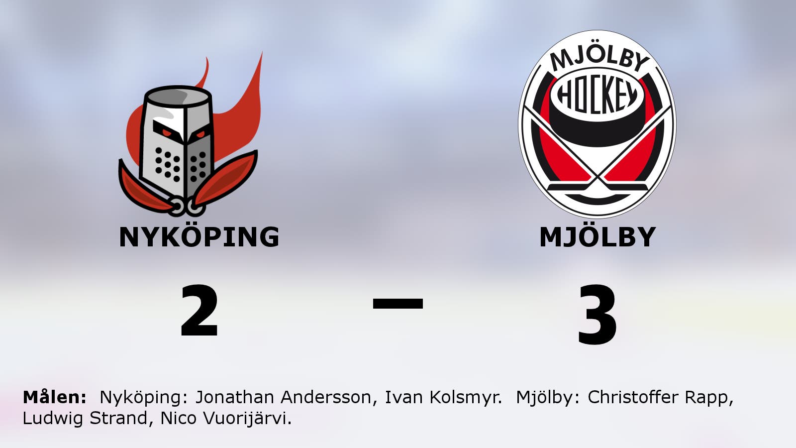 Mjölby vann efter förlängning mot Nyköping