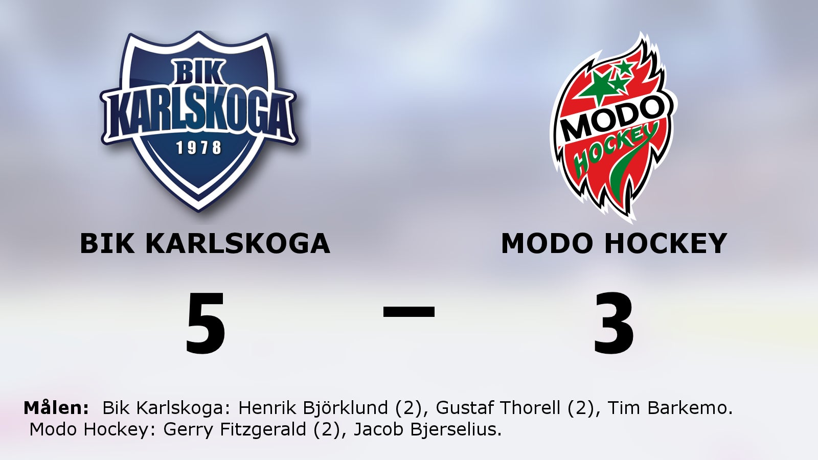Bik Karlskoga vann – kvitterade matchserien mot Modo Hockey