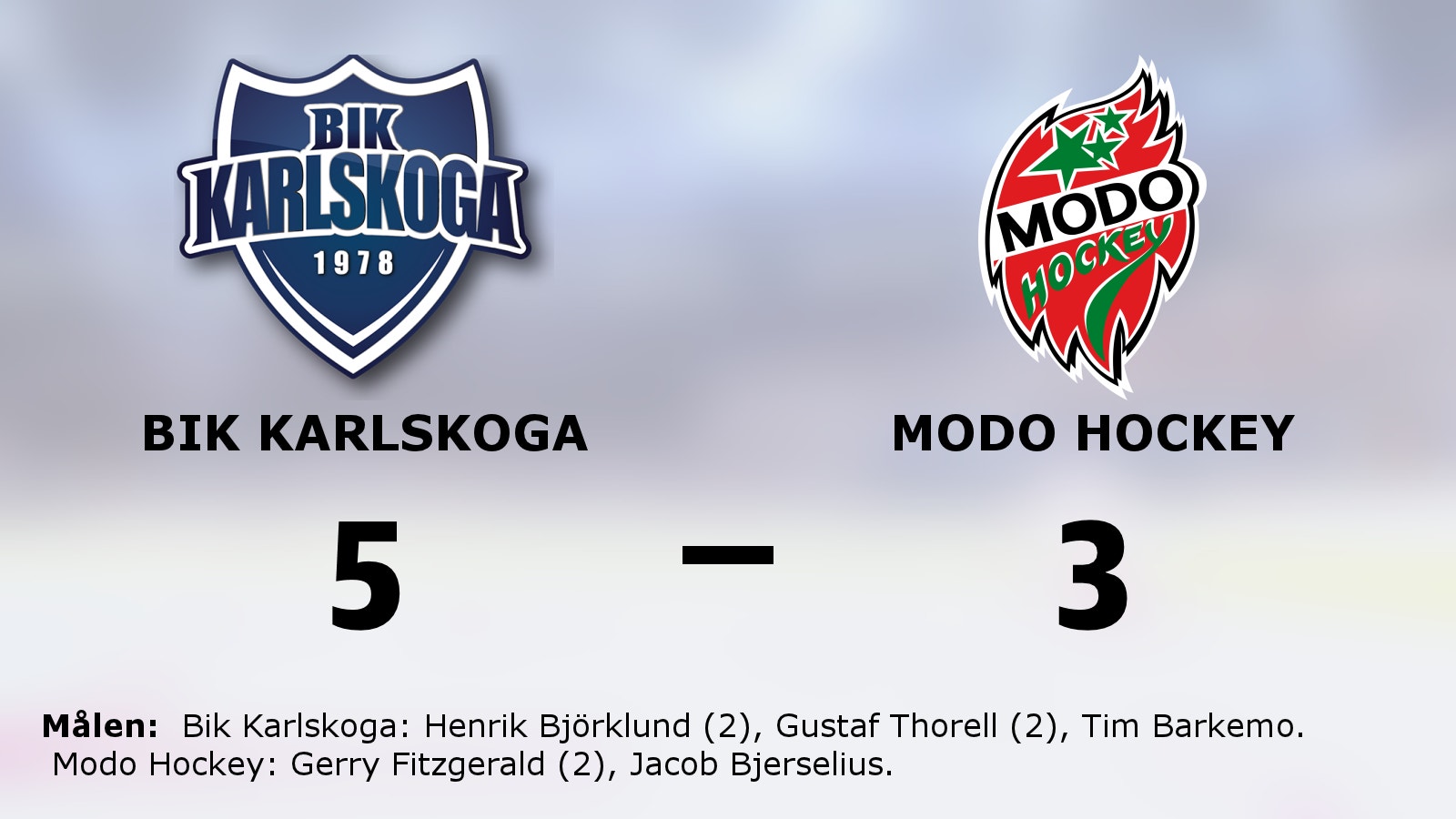 Bik Karlskoga vann – kvitterade matchserien mot Modo Hockey