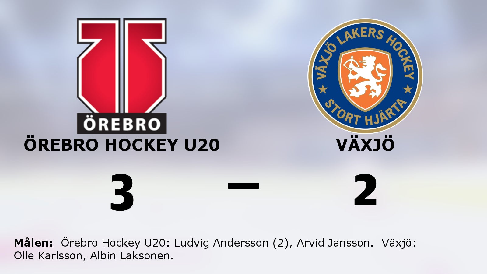 Seger på straffar för Örebro Hockey U20 hemma mot Växjö