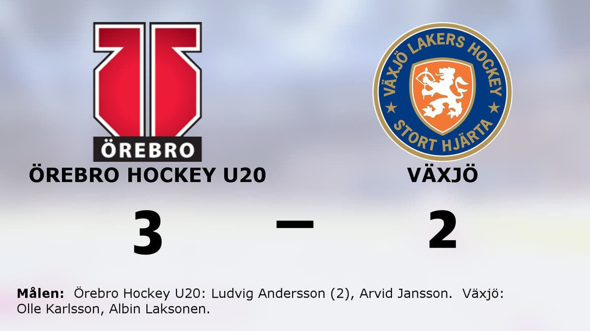 Seger på straffar för Örebro Hockey U20 hemma mot Växjö