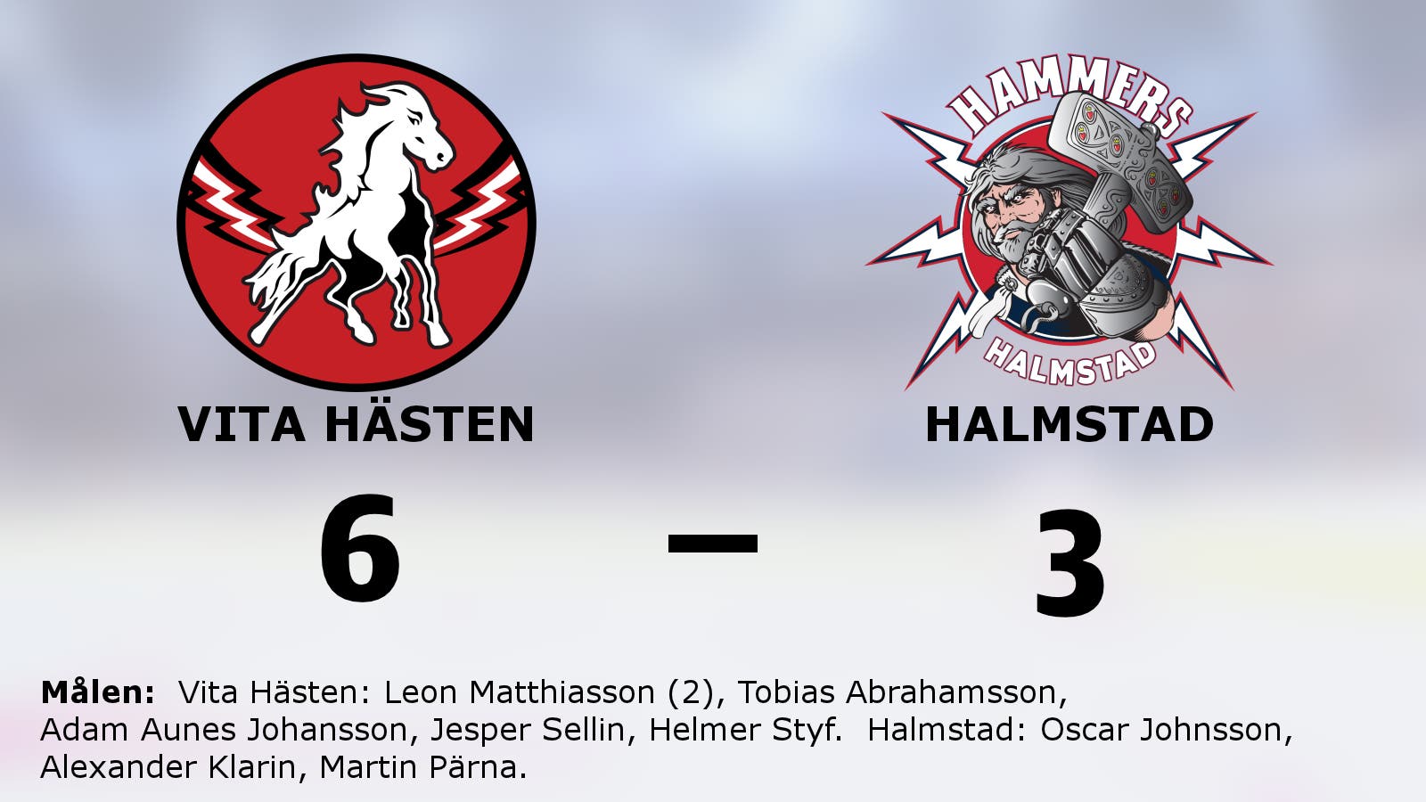 Leon Matthiasson het när Vita Hästen besegrade Halmstad