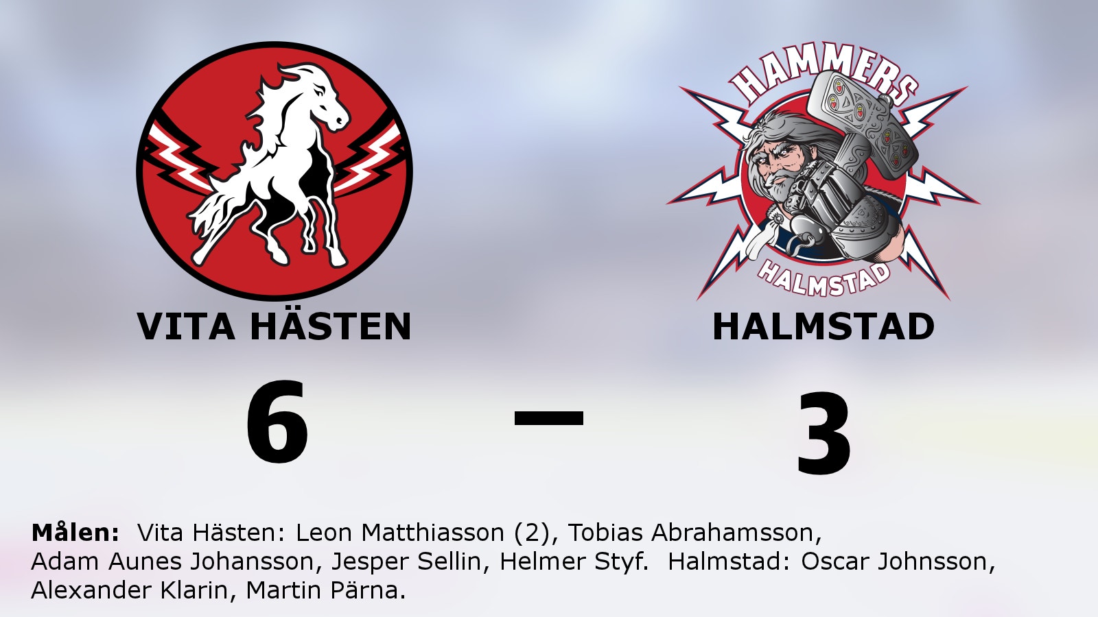 Leon Matthiasson het när Vita Hästen besegrade Halmstad