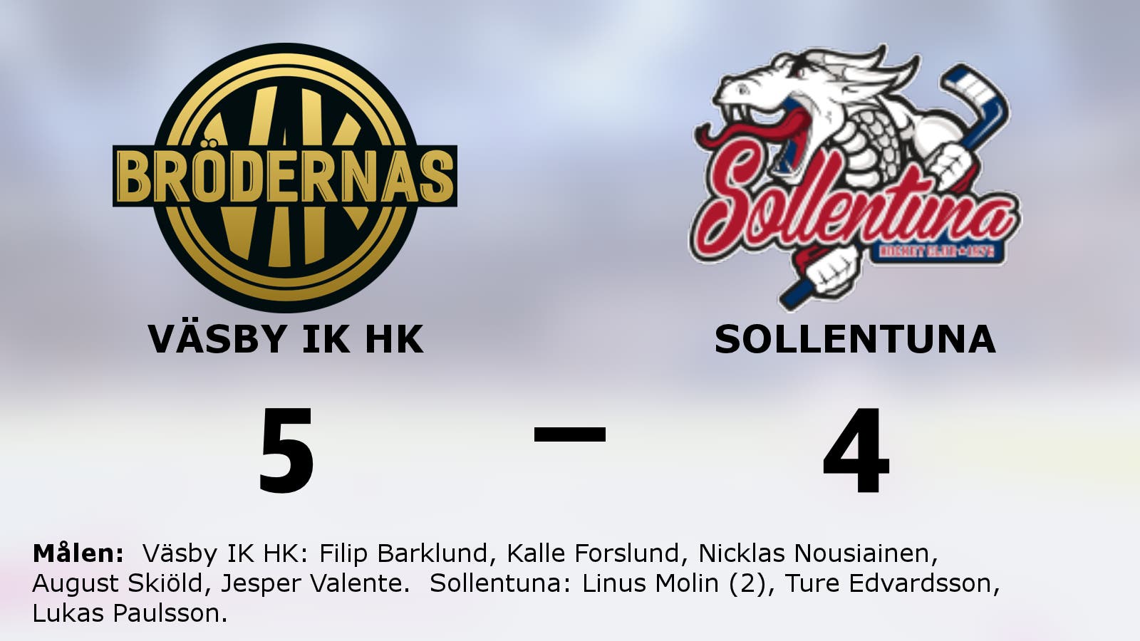 Fjärde raka för Väsby IK HK efter seger mot Sollentuna