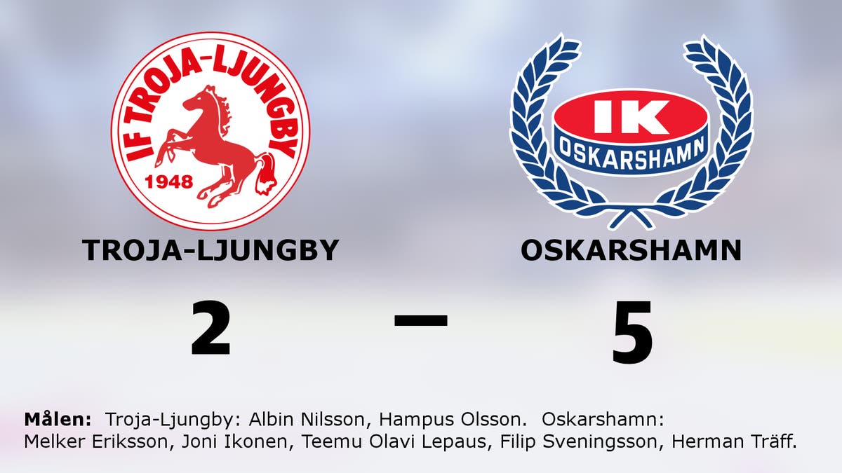Seger för Oskarshamn mot Troja-Ljungby på bortaplan