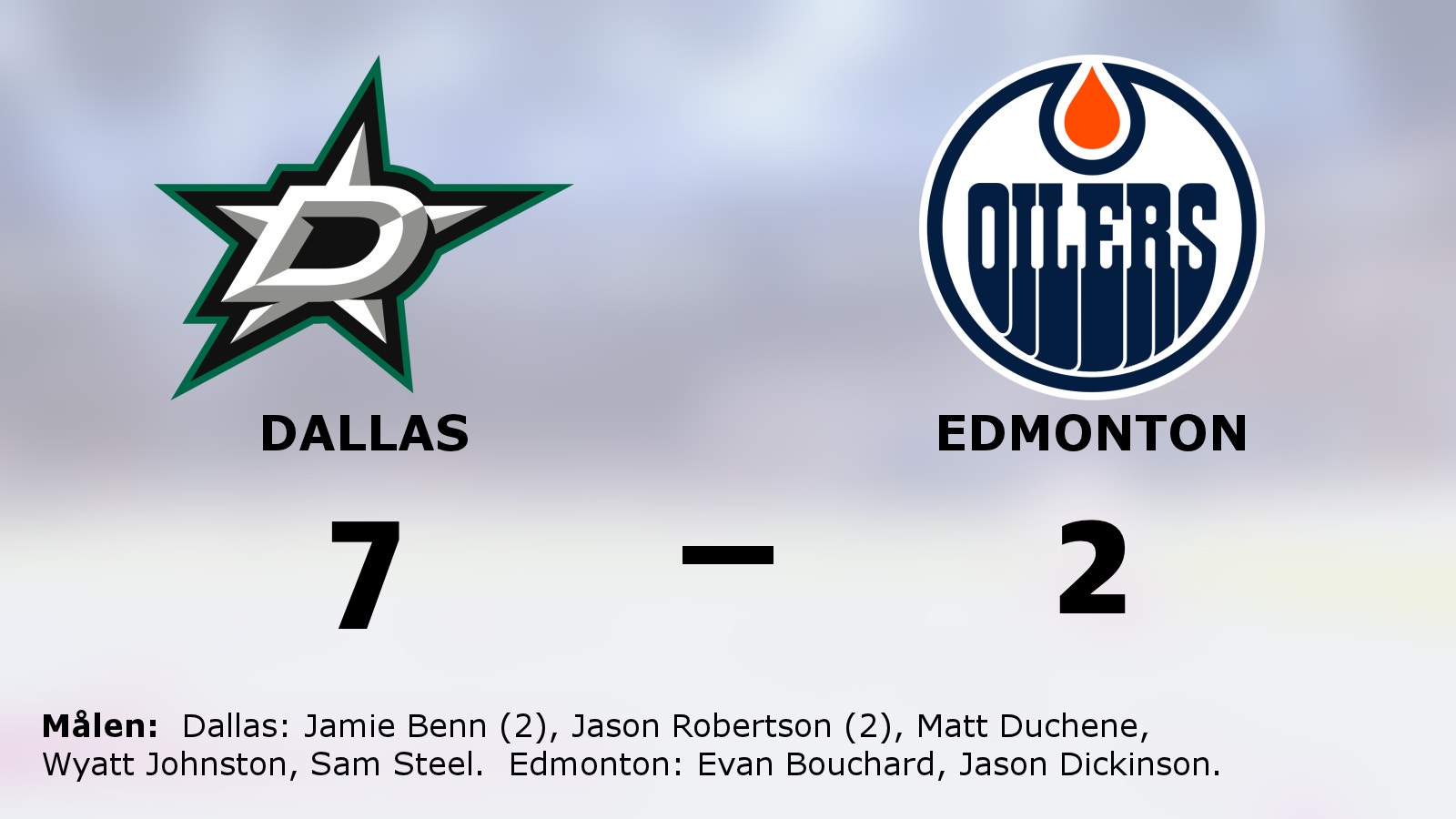Stark seger för Dallas mot Edmonton