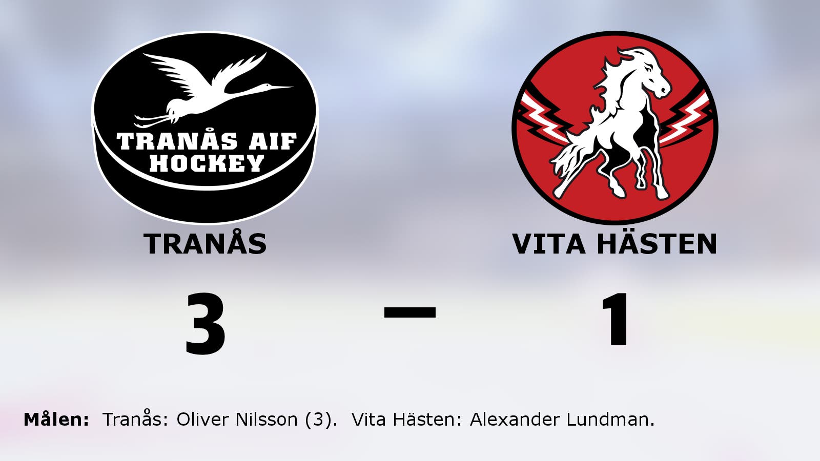 Ny seger för Tranås – efter 3–1 mot Vita Hästen