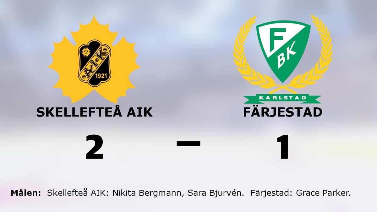 Skellefteå AIK avgjorde i tredje perioden mot Färjestad