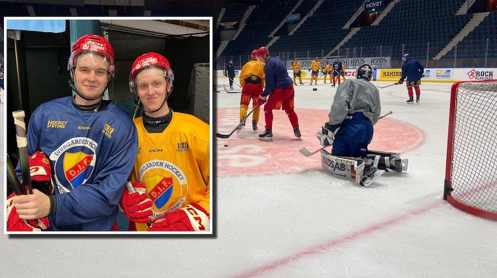 Lucas Stockselius Melvin Wersäll på DIF-träningen 3 nov 2025