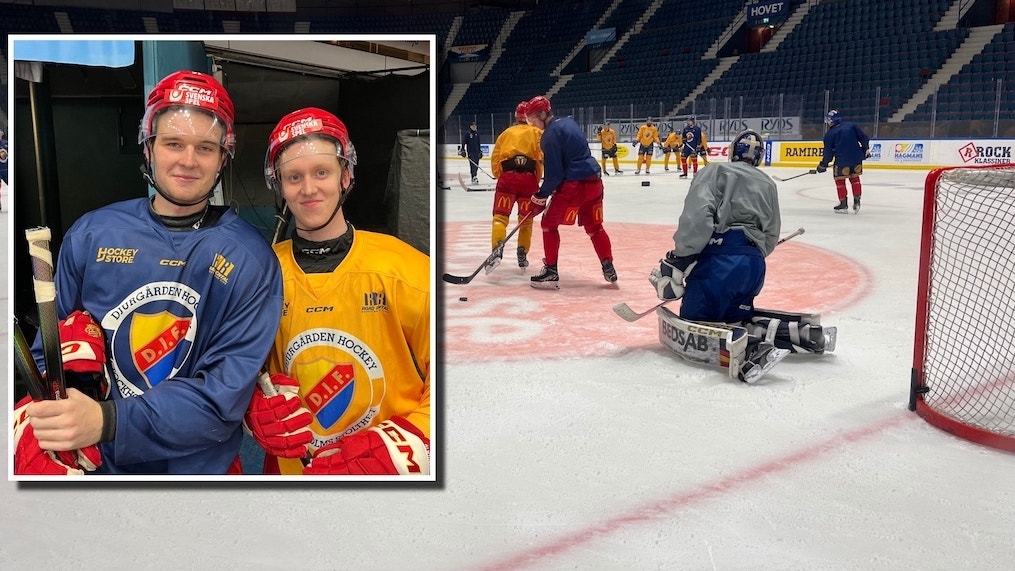 Lucas Stockselius Melvin Wersäll på DIF-träningen 3 nov 2025