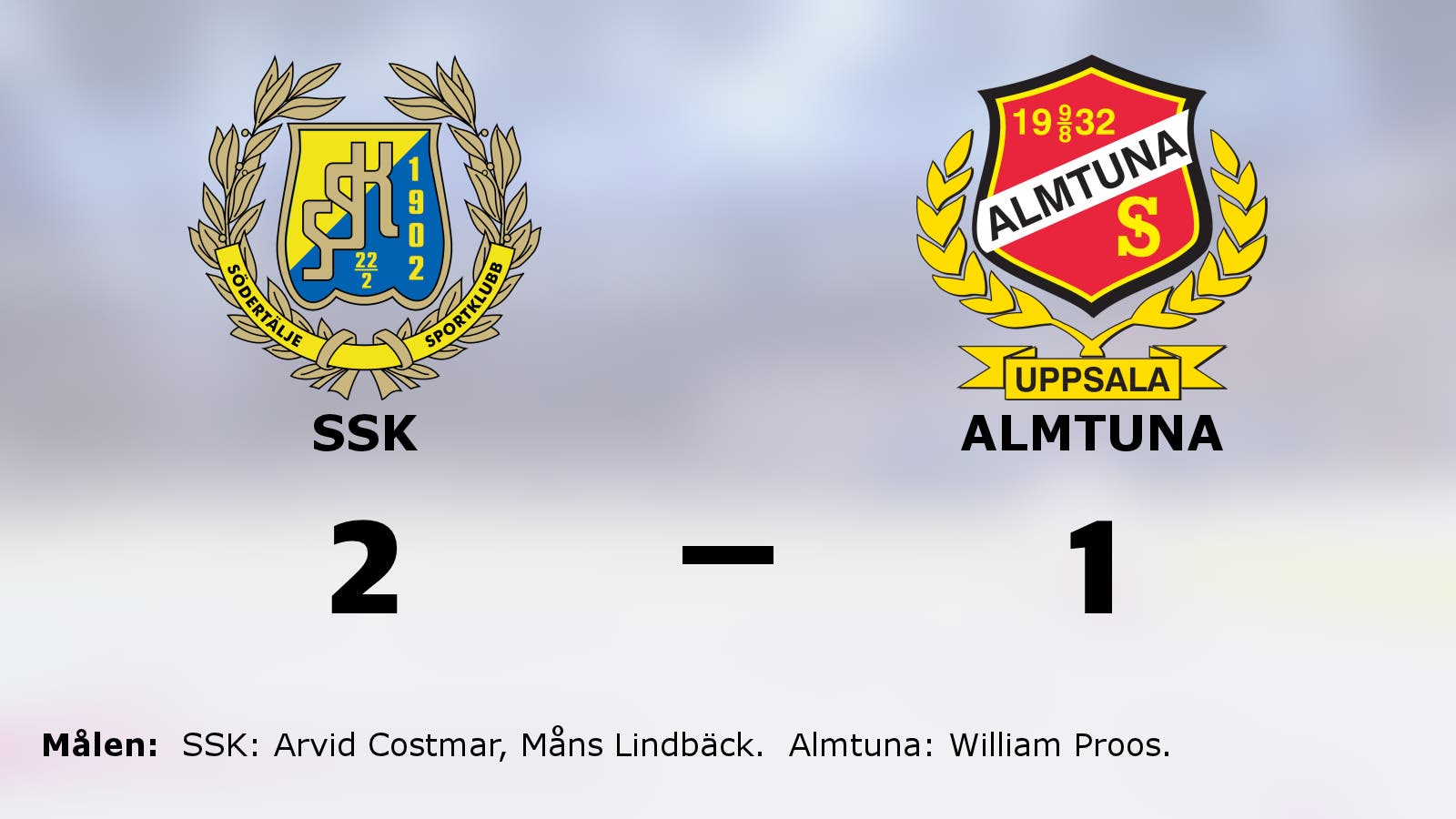 SSK bröt tunga sviten mot Almtuna