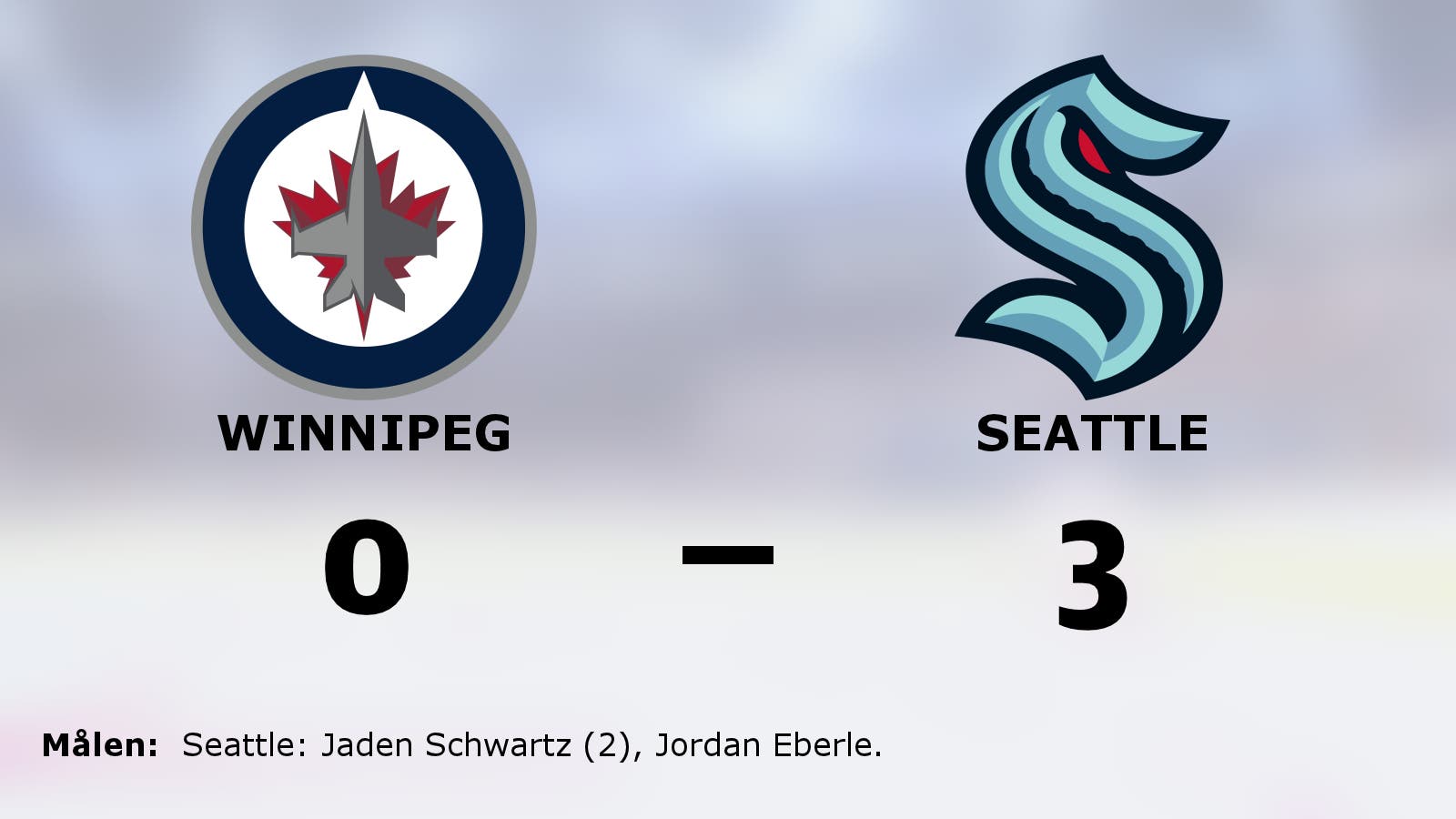 Seattle segrade i toppmötet – Jaden Schwartz hjälte