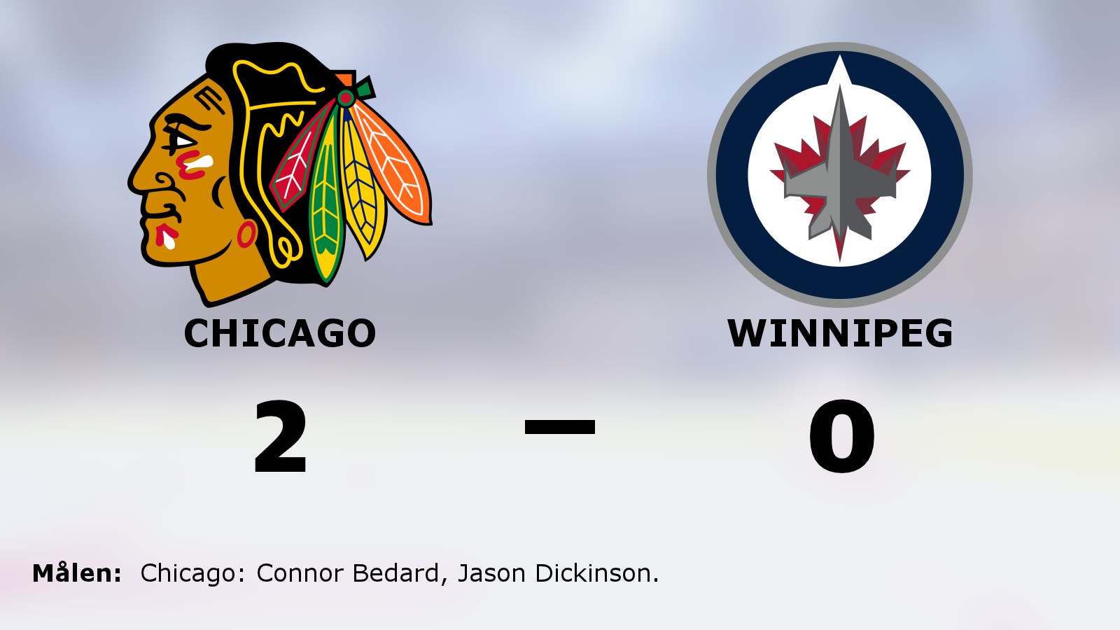 Stabil seger för Chicago – som nollade Winnipeg