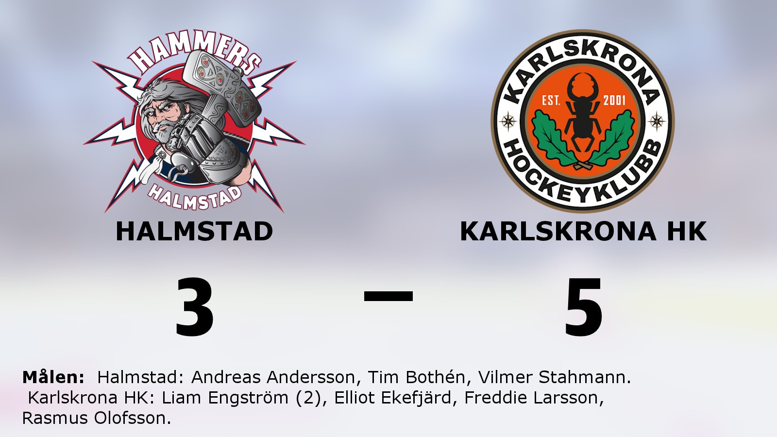 Karlskrona HK tog ny seger i serien mot Halmstad