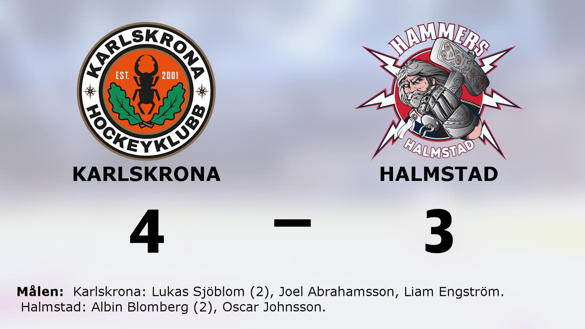 Lukas Sjöblom i form när Karlskrona vann mot Halmstad
