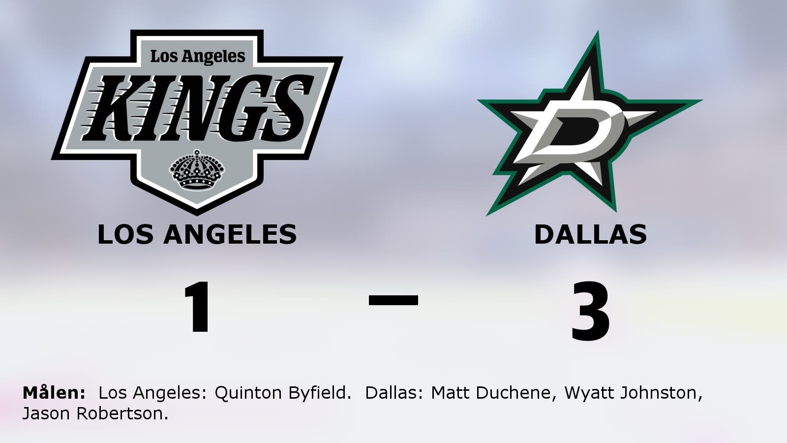 Seger för Dallas mot Los Angeles