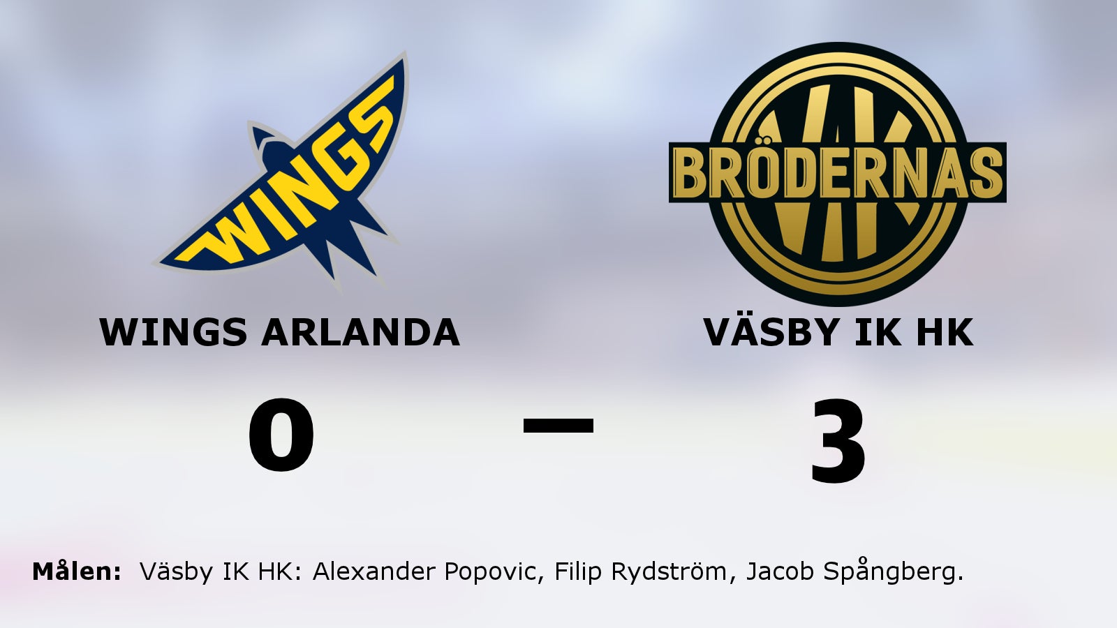 Ny seger för Väsby IK HK mot Wings Arlanda