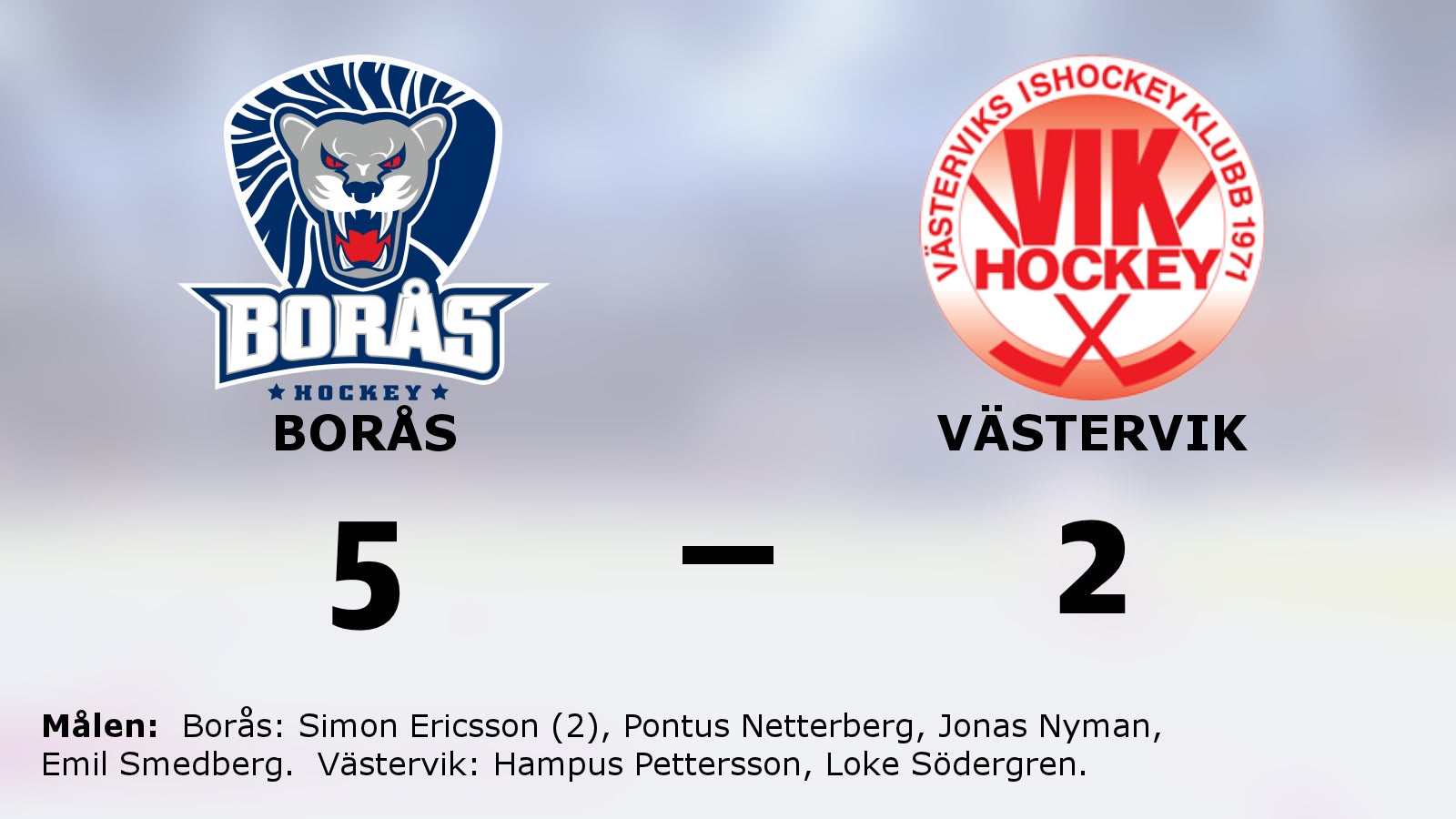 Borås segerrad mot Västervik intakt