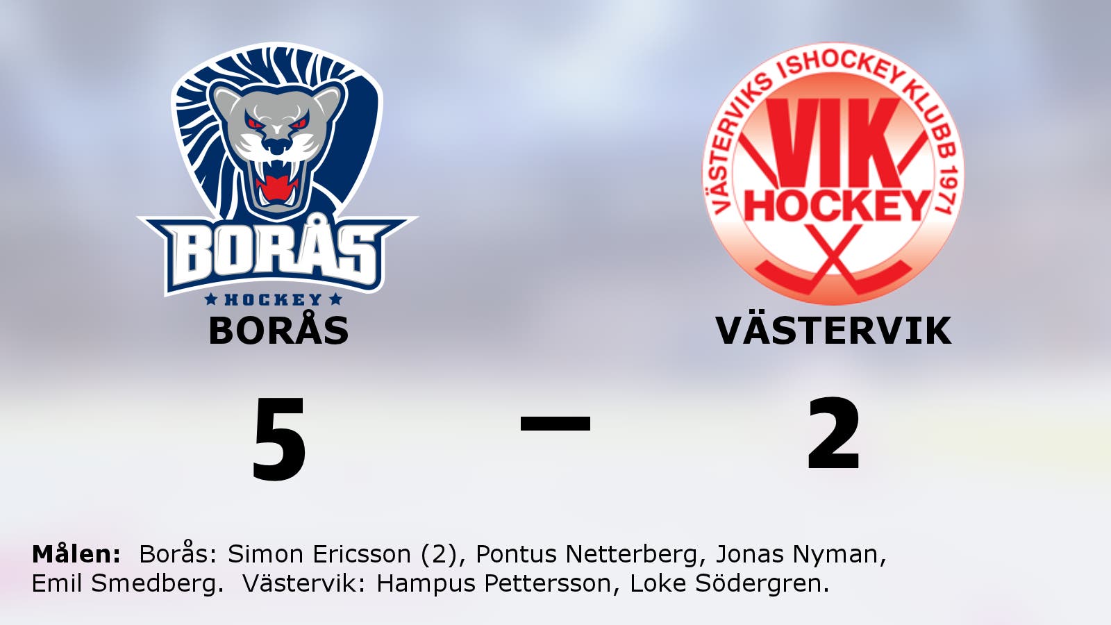 Borås segerrad mot Västervik intakt