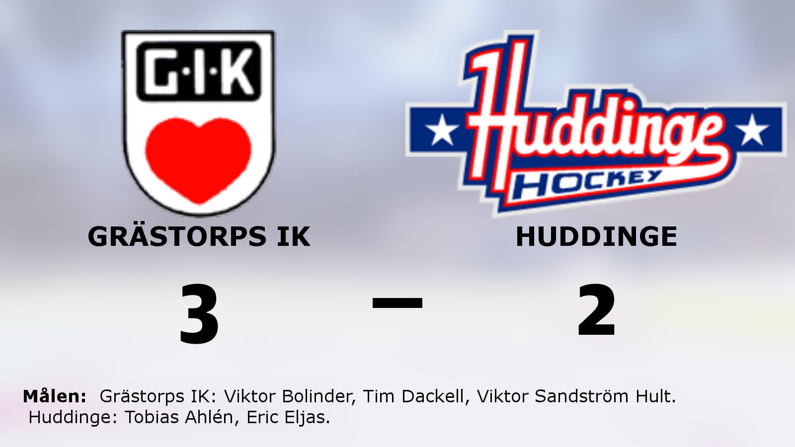 Grästorps IK slog Huddinge i måljämn match i Åse & Viste Arena