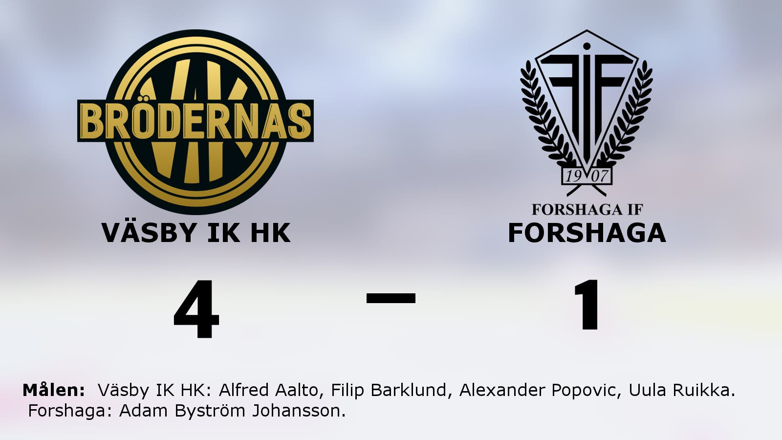 Forshaga vann senast – nu tog Väsby IK HK revansch