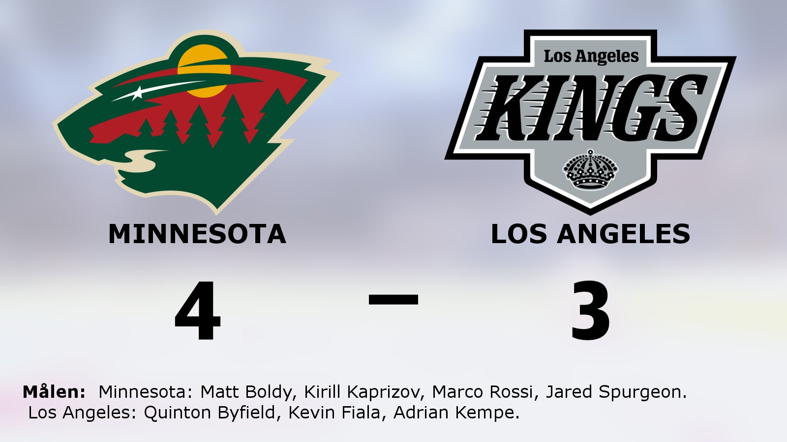 Straffar avgjorde när Minnesota vann mot Los Angeles