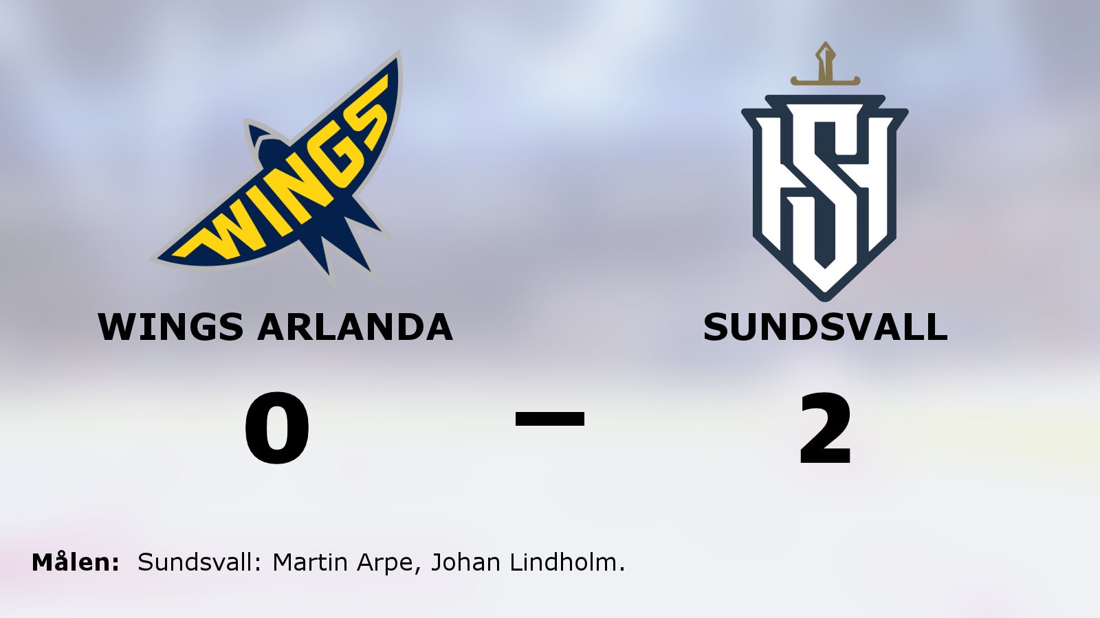 Sundsvall starkare än Wings Arlanda – höll nollan och vann