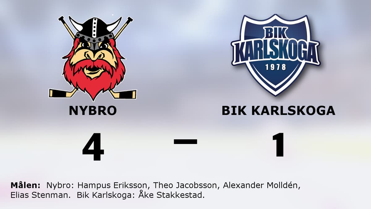 Nybro vann med 4–1 mot Bik Karlskoga