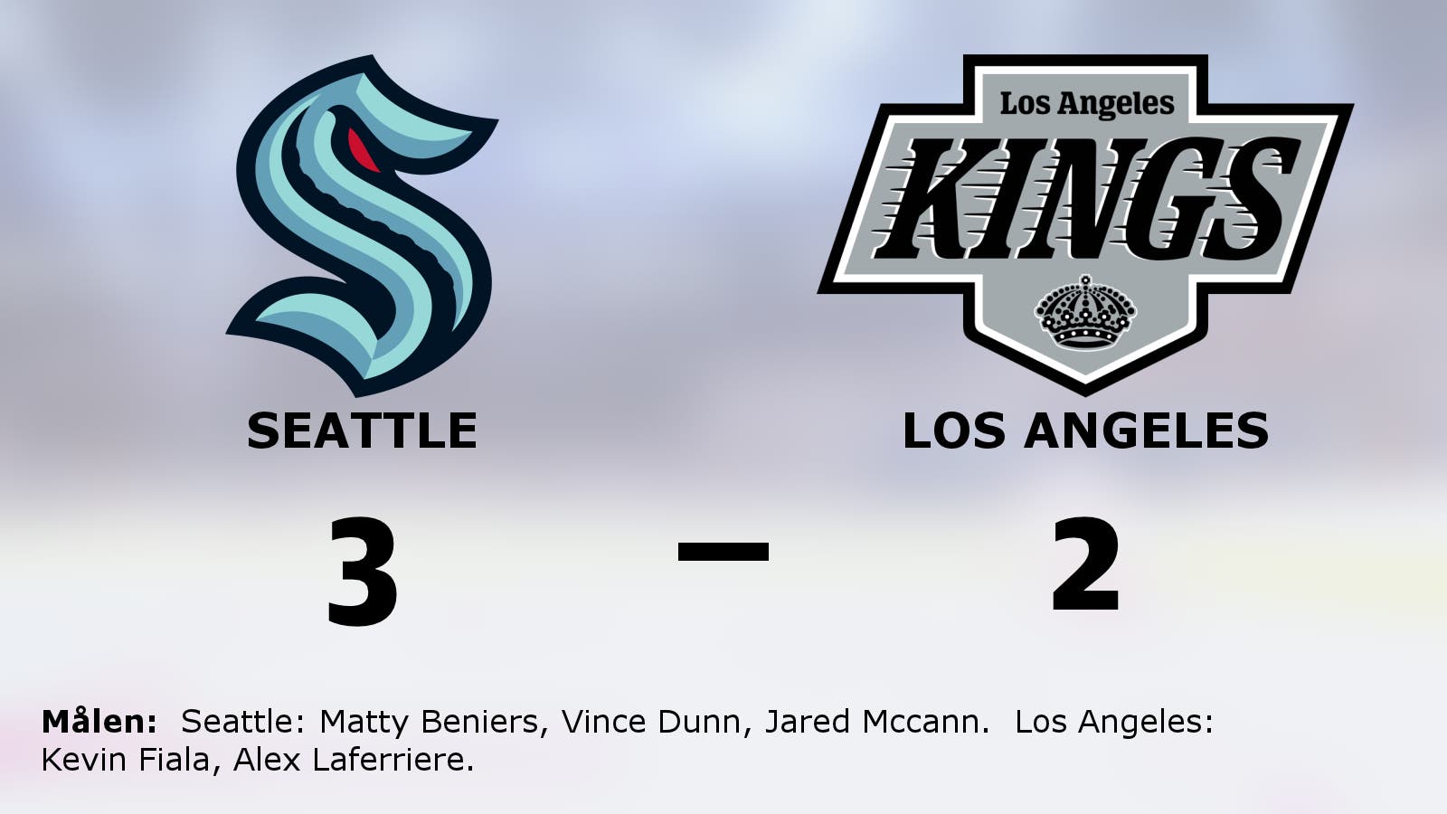 Äntligen seger för Seattle mot Los Angeles