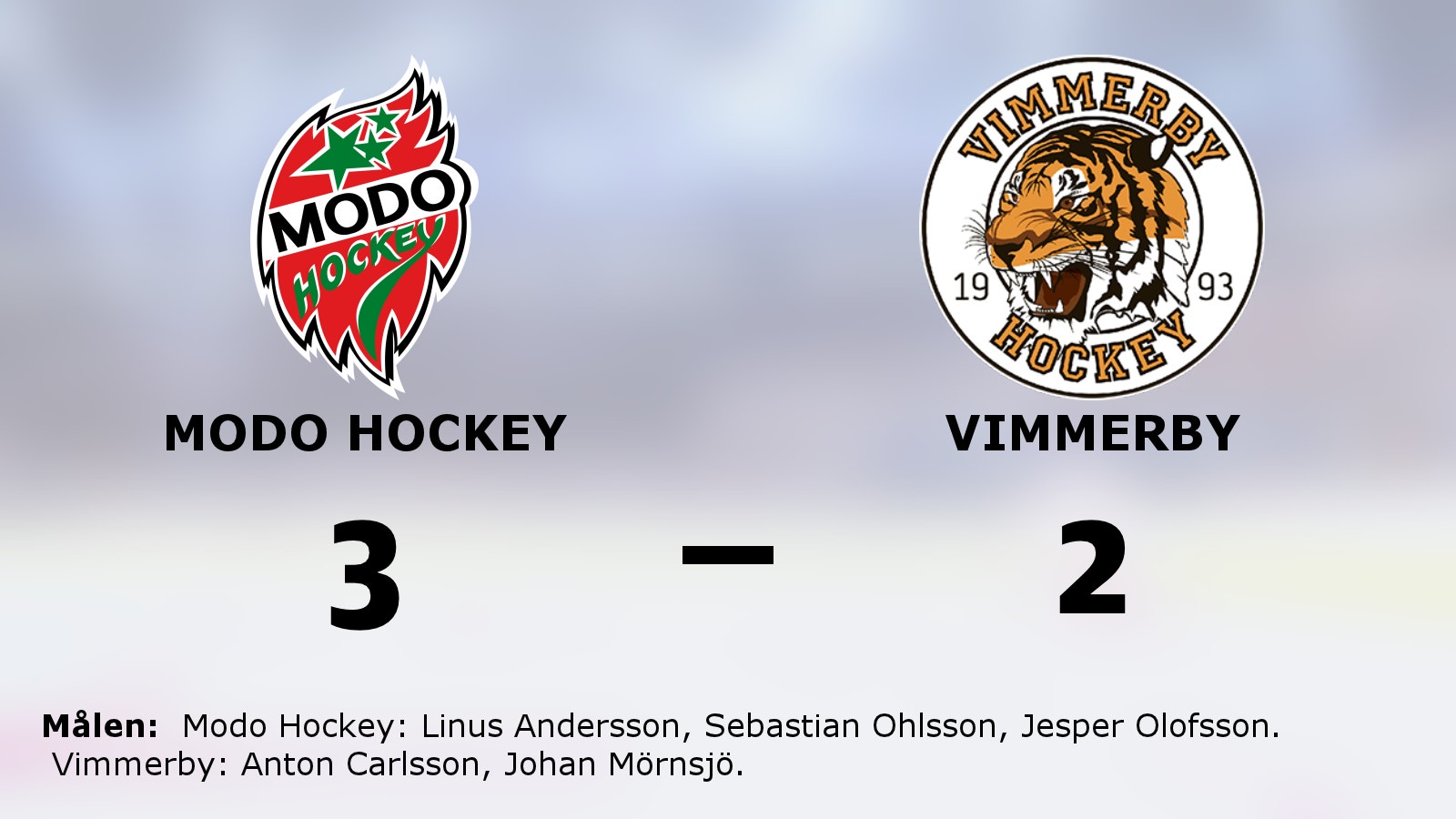 Modo Hockey tog förlängningsseger mot Vimmerby