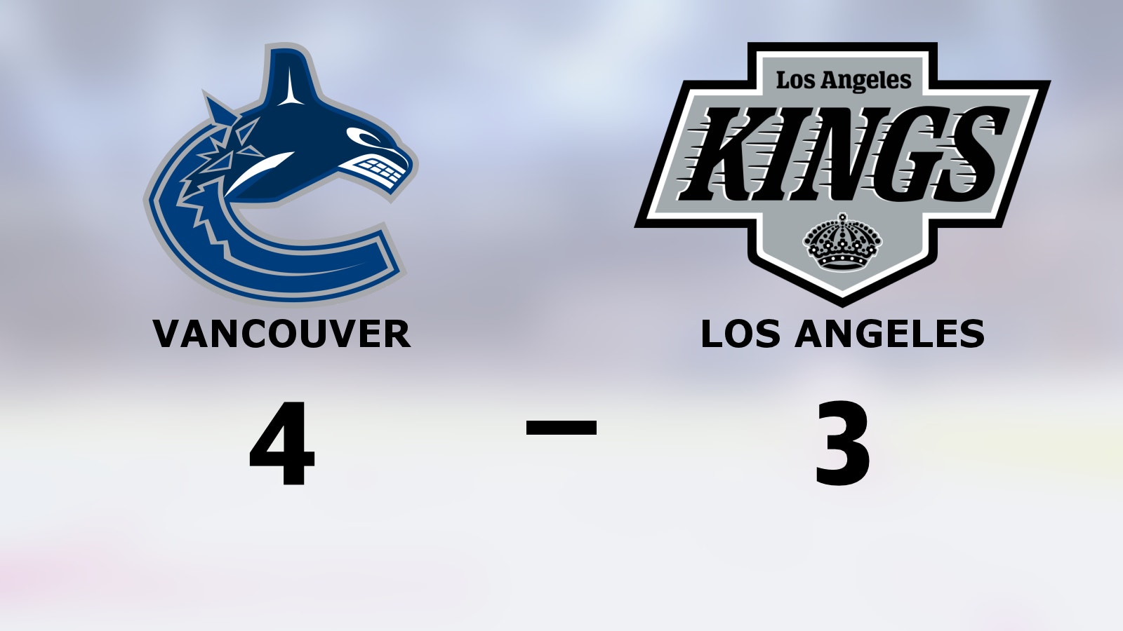 Vancouver bröt Los Angeles fina segersvit
