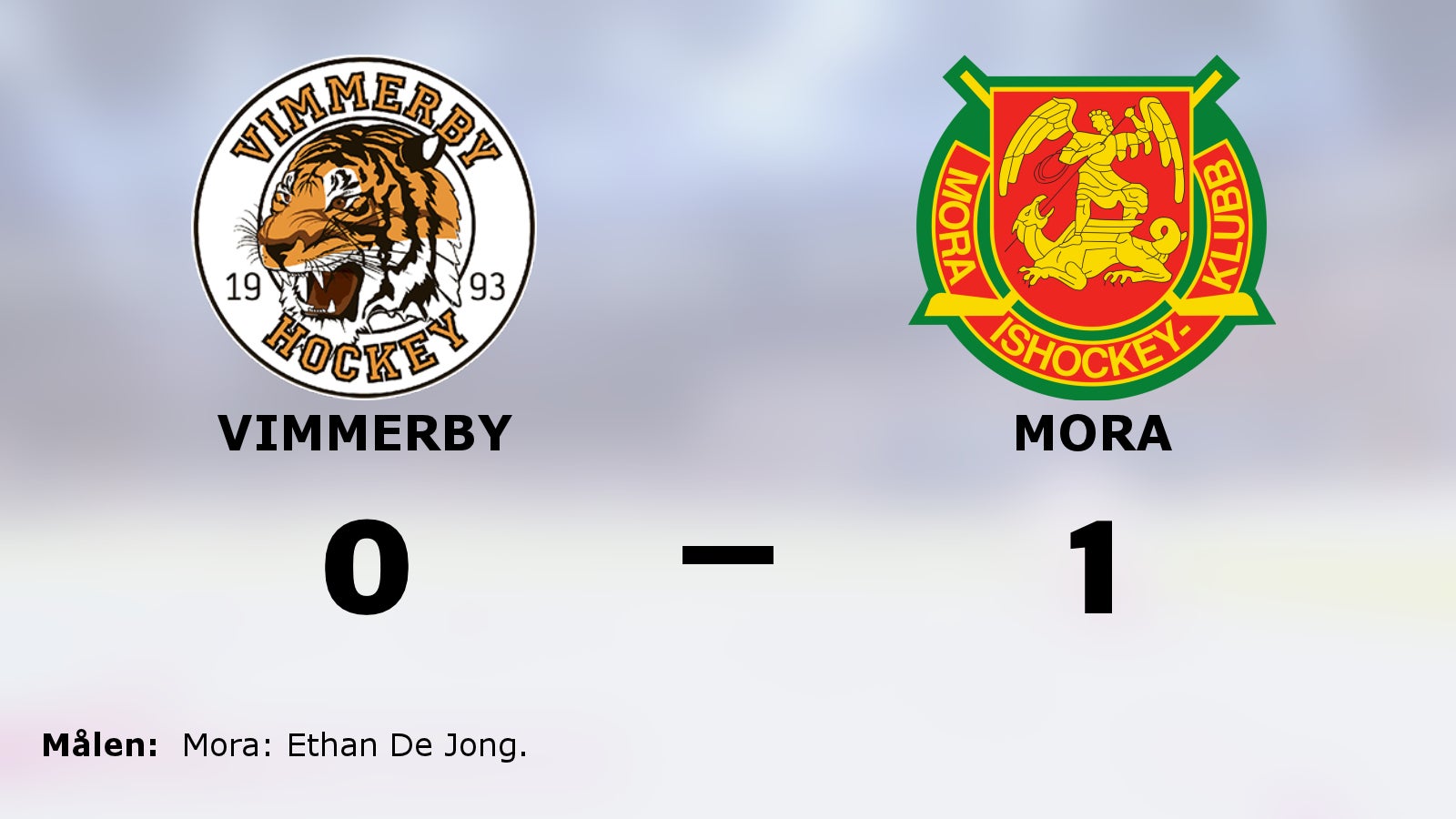 Mora vann mot Vimmerby efter mål av Ethan De Jong