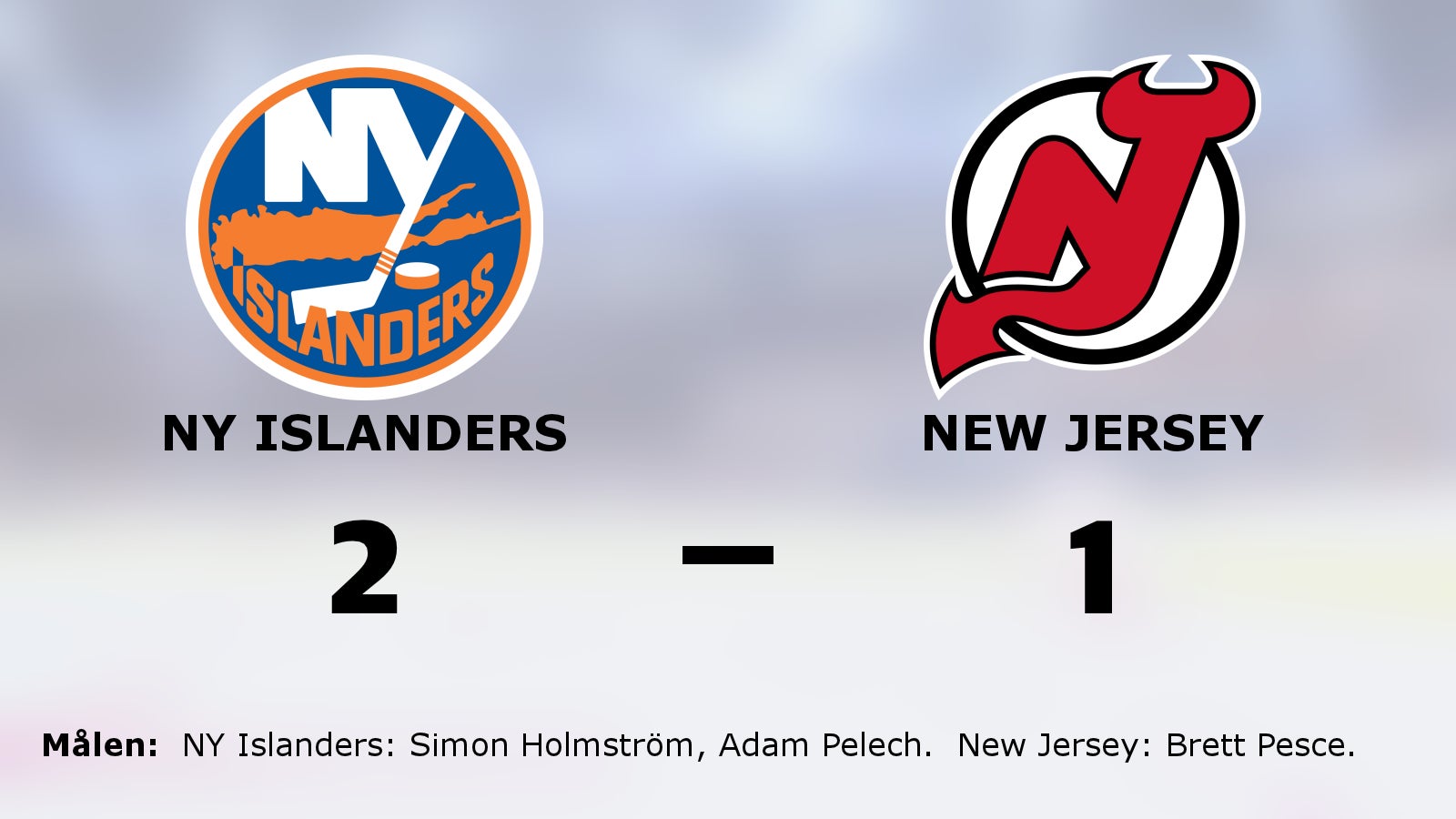 NY Islanders avgjorde i tredje perioden mot New Jersey