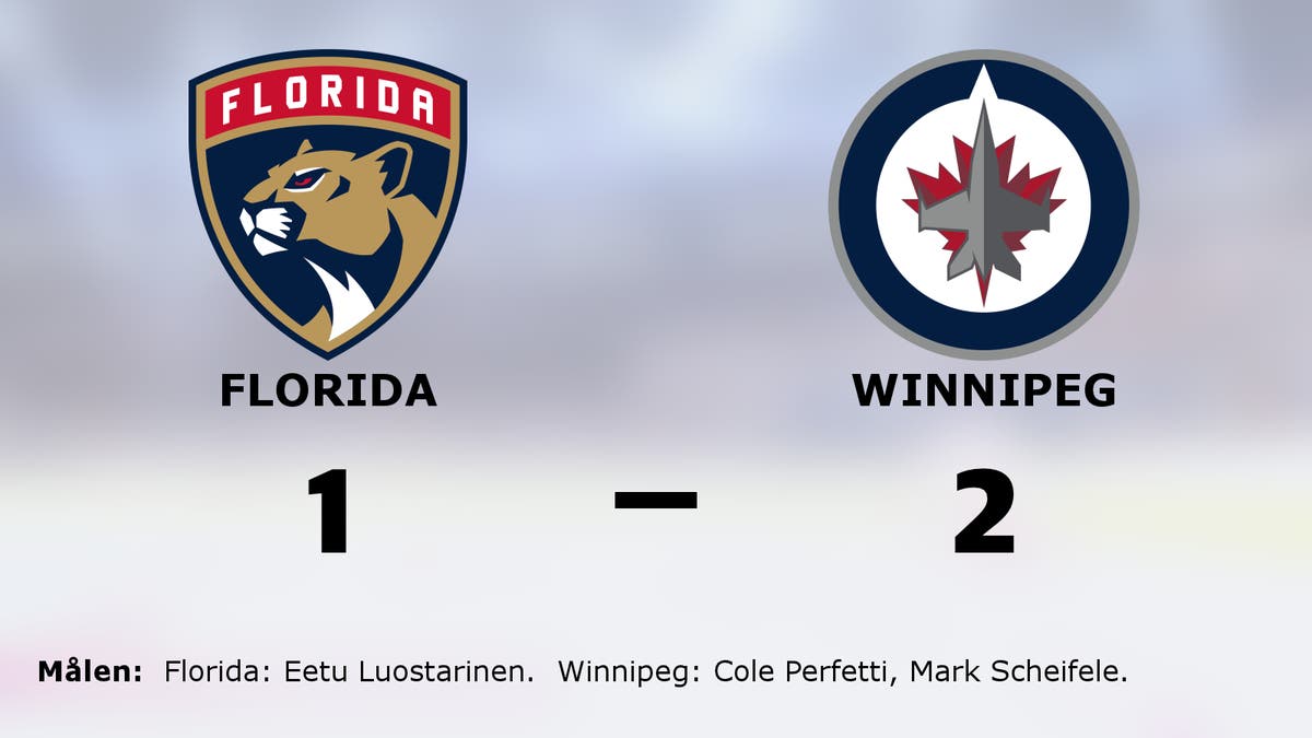 Cole Perfetti och Mark Scheifele målskyttar – när Winnipeg vände