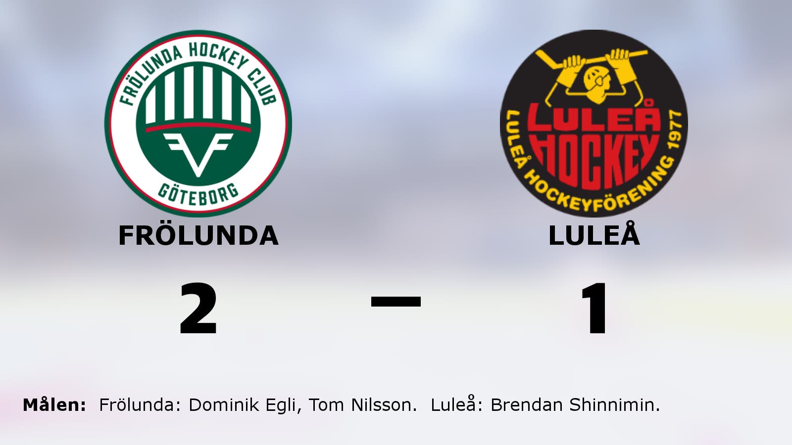 Frölunda reducerar serien mot Luleå
