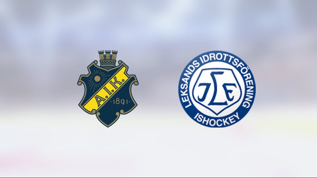 Dufva och Lagerberg-Hoen heta när Leksand besegrade AIK
