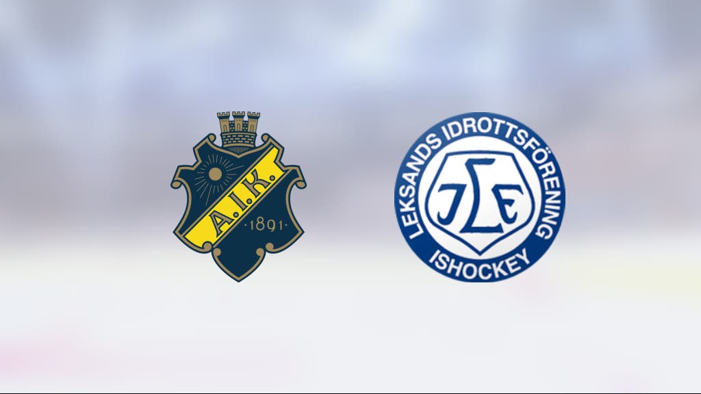 Dufva och Lagerberg-Hoen heta när Leksand besegrade AIK