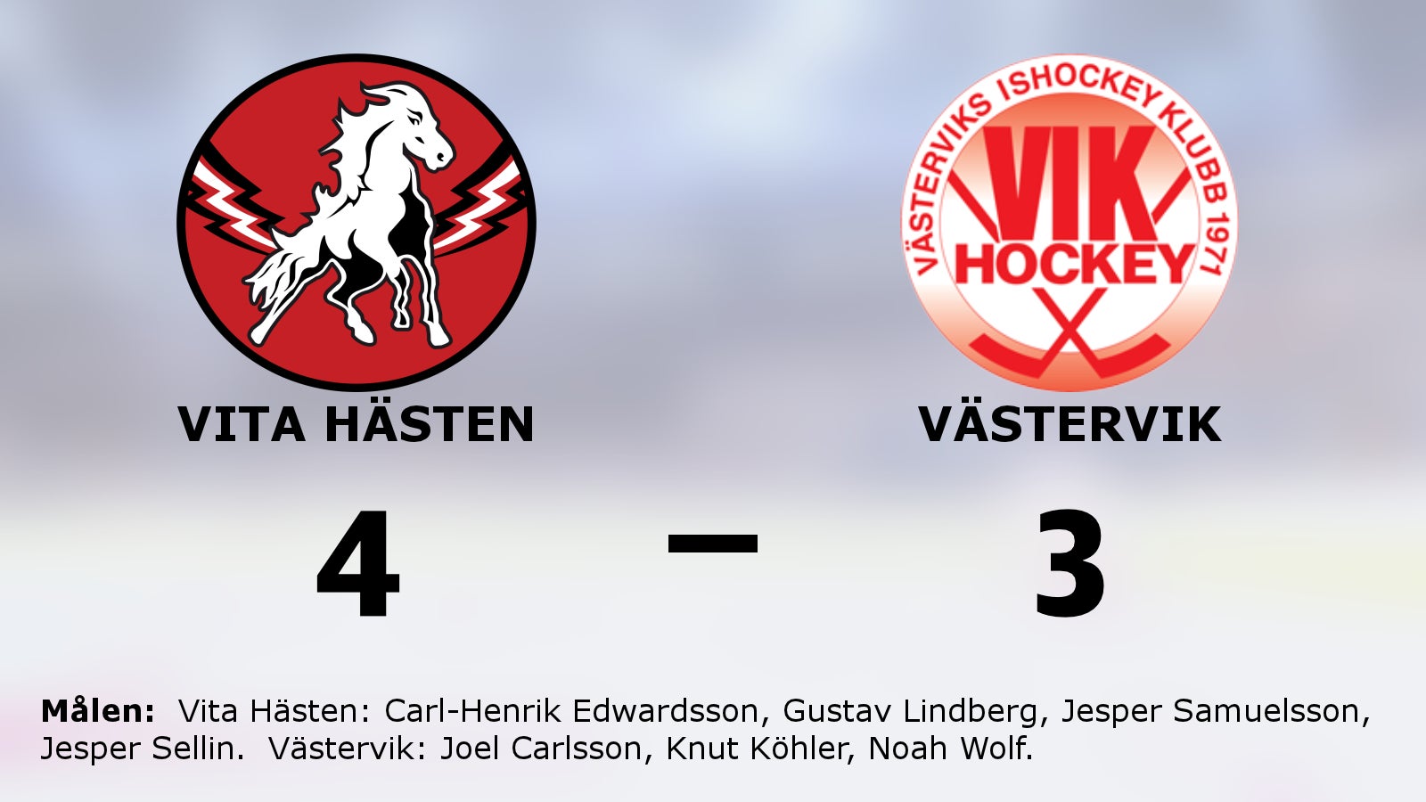 Förlängningsseger för Vita Hästen mot Västervik