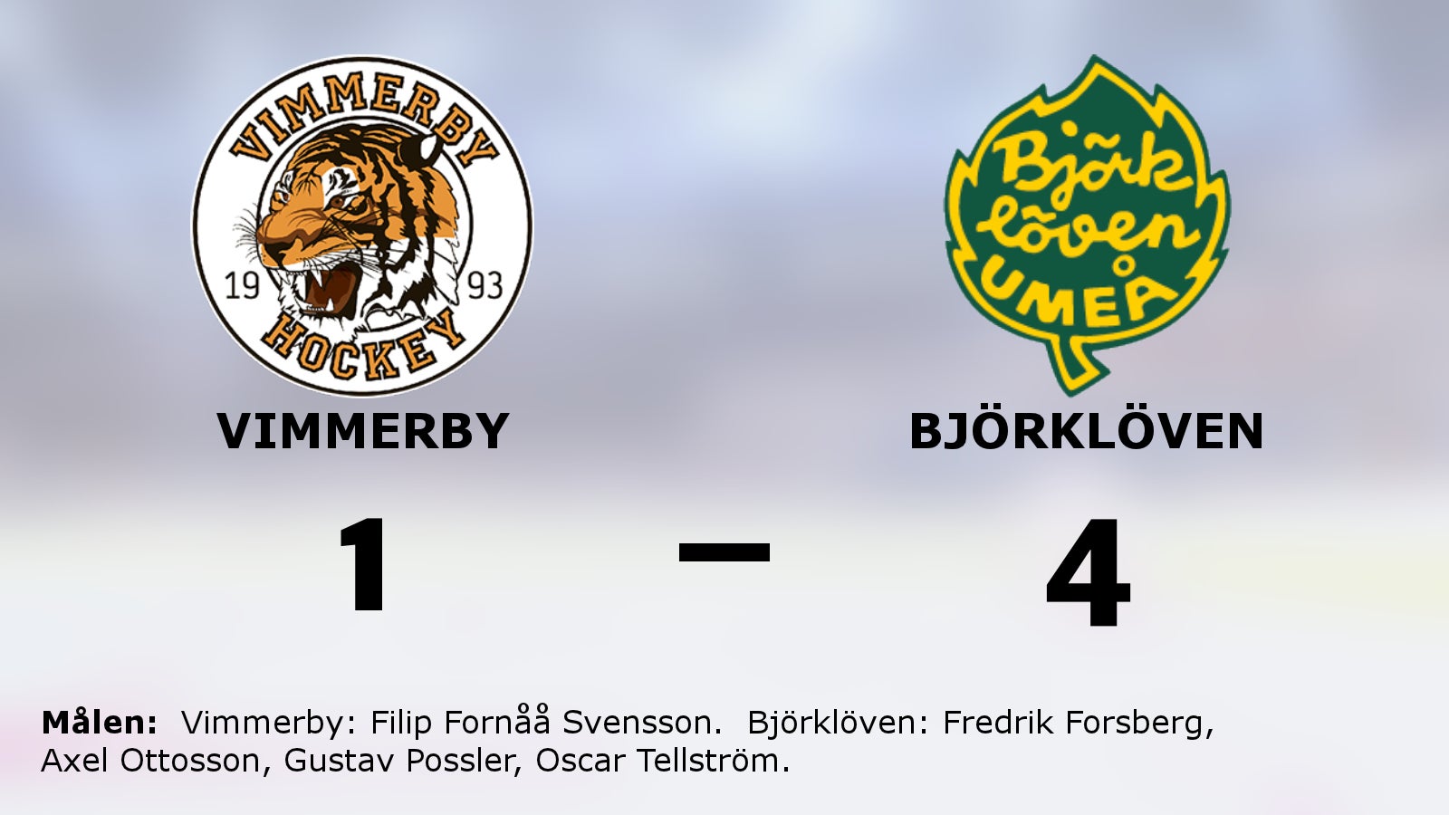 Björklöven avgjorde i tredje perioden i segern mot Vimmerby
