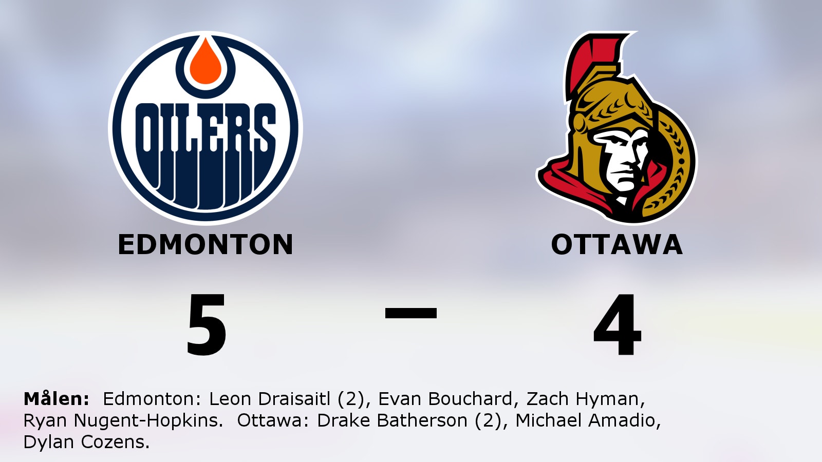 Edmonton fortsätter vinna mot Ottawa
