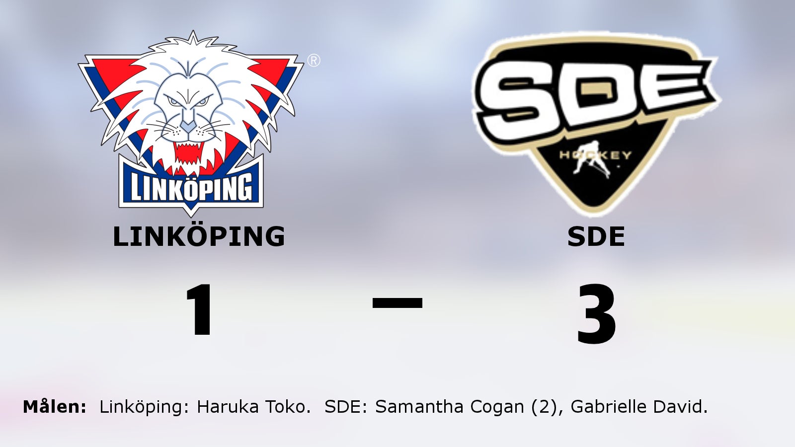 Två mål för Samantha Cogan när SDE besegrade Linköping