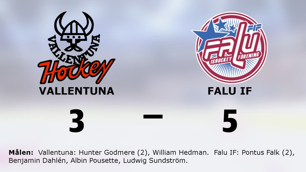 Falu IF avgjorde i tredje perioden i segern mot Vallentuna