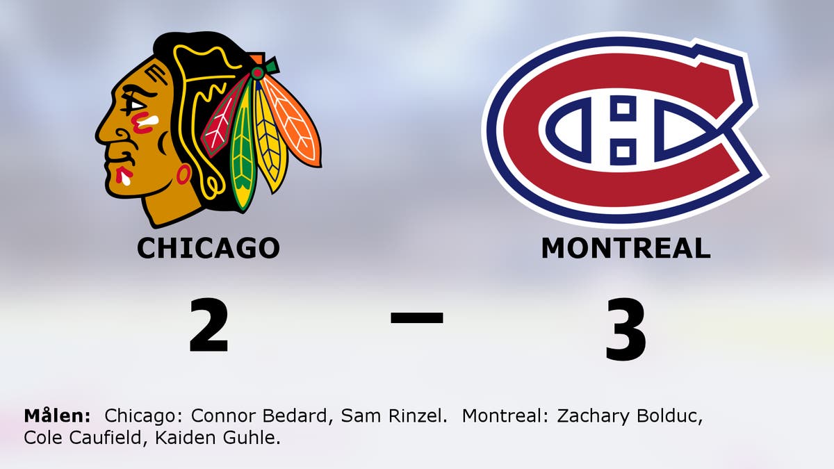 Montreal avgjorde i tredje perioden mot Chicago