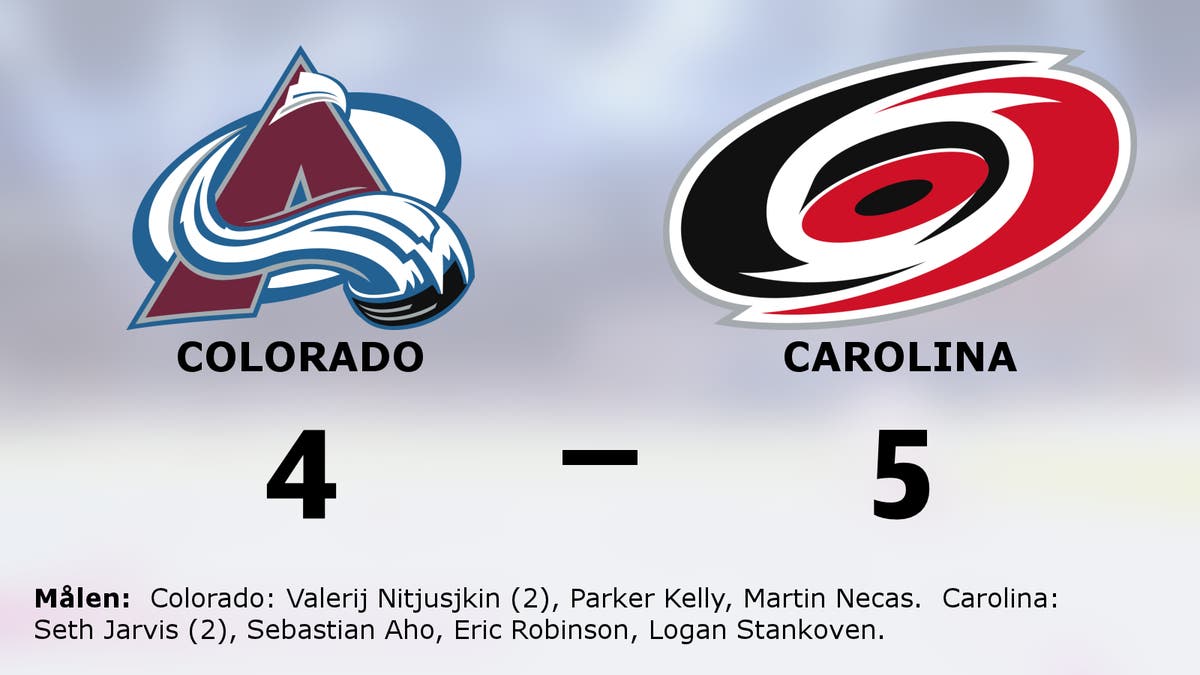 Carolina ny serieledare efter seger mot Colorado