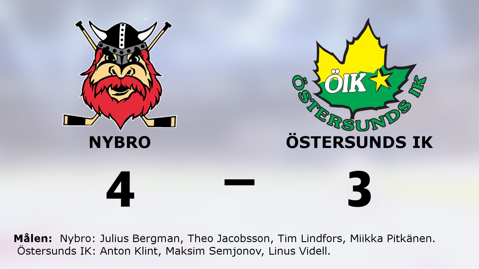 Straffseger för Nybro hemma mot Östersunds IK