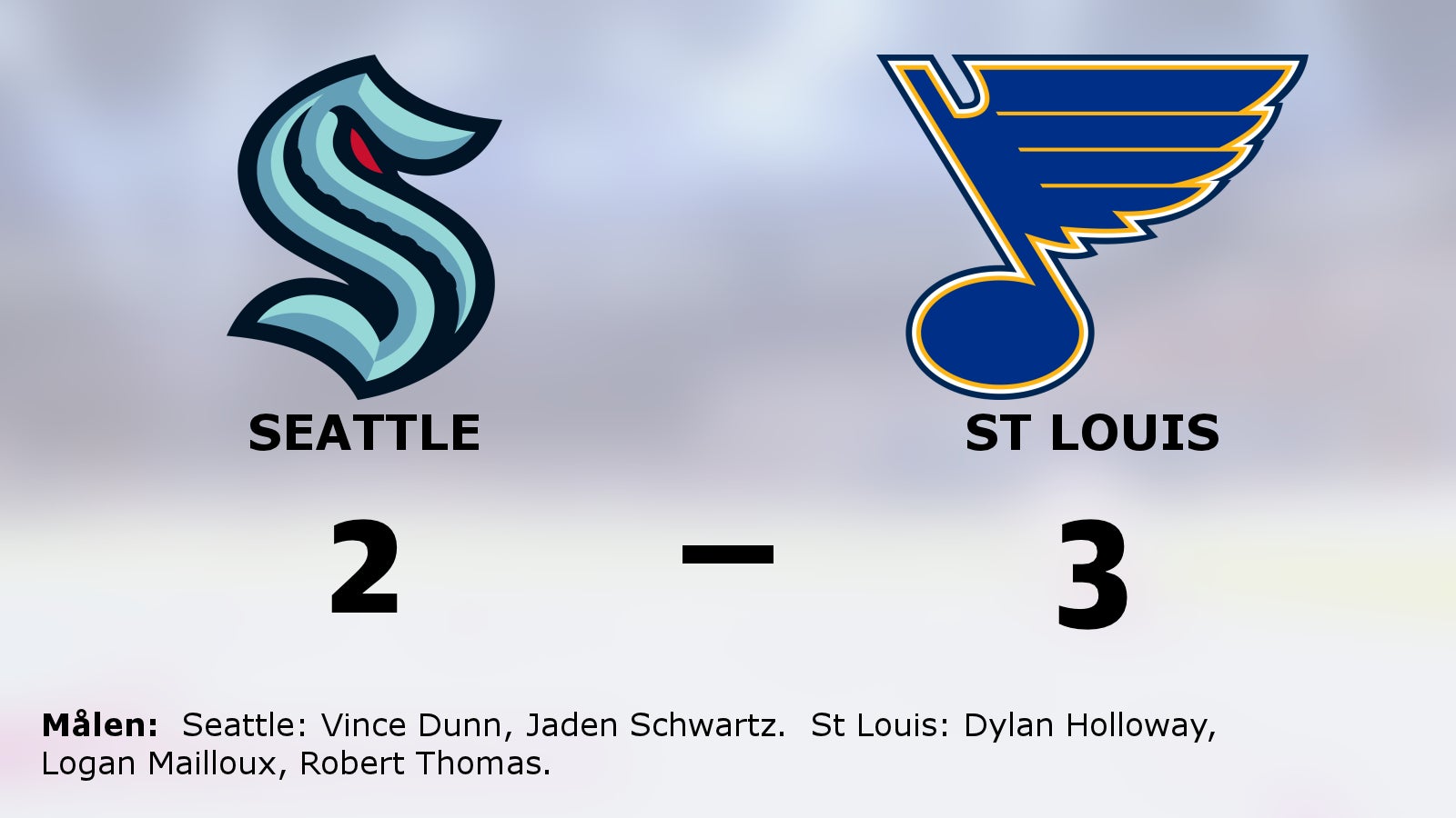 St Louis vann borta mot Seattle