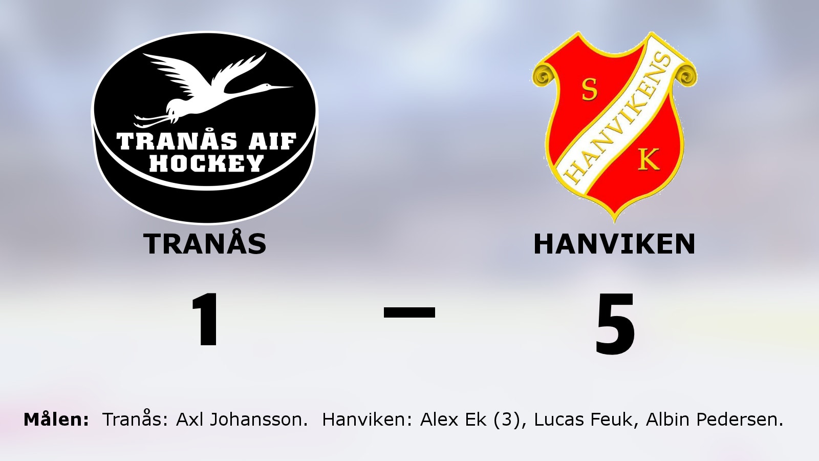 Hattrick av Alex Ek när Hanviken slog Tranås